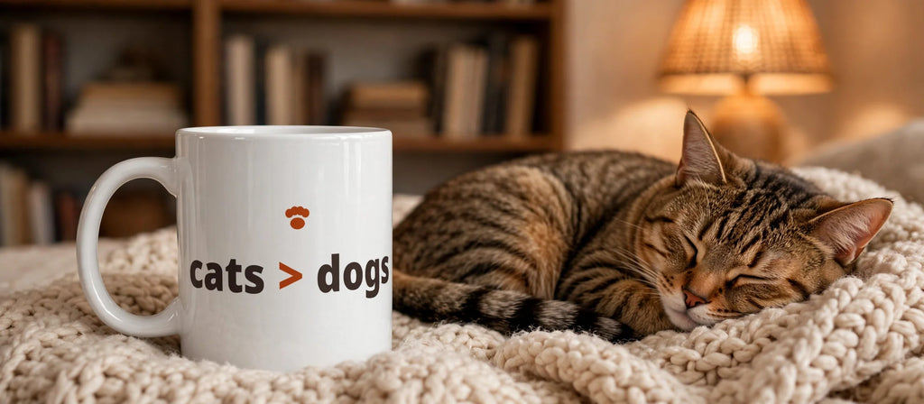 cats > dogs Mug